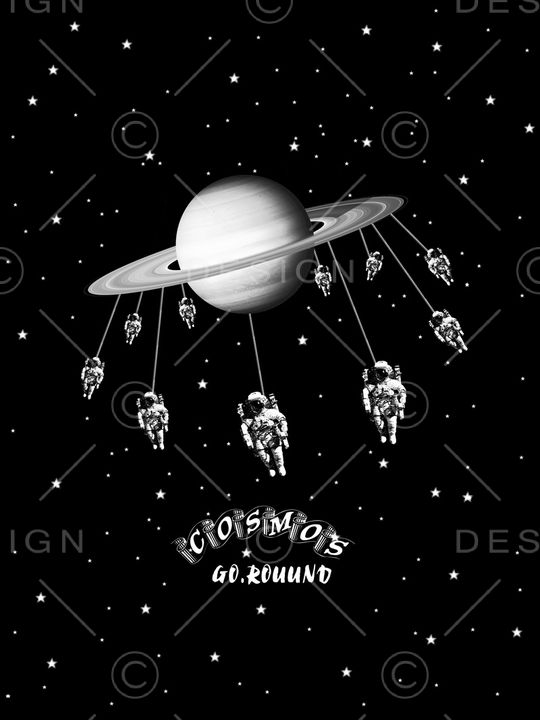 宇航员印花华亿平台图片