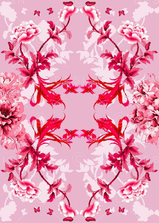 春夏华亿平台印花华亿平台图片