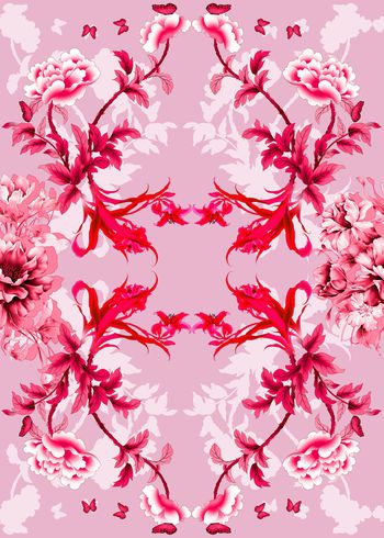 春夏华亿平台印花华亿平台图片