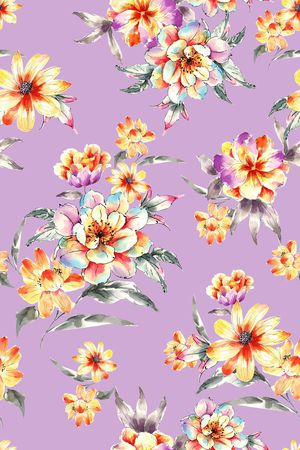 彩底花卉印花华亿平台图片