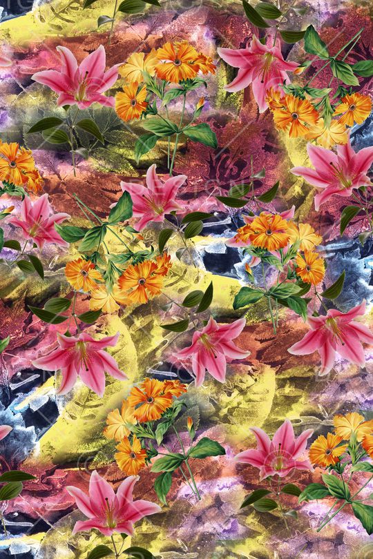 小碎花印花华亿平台图片