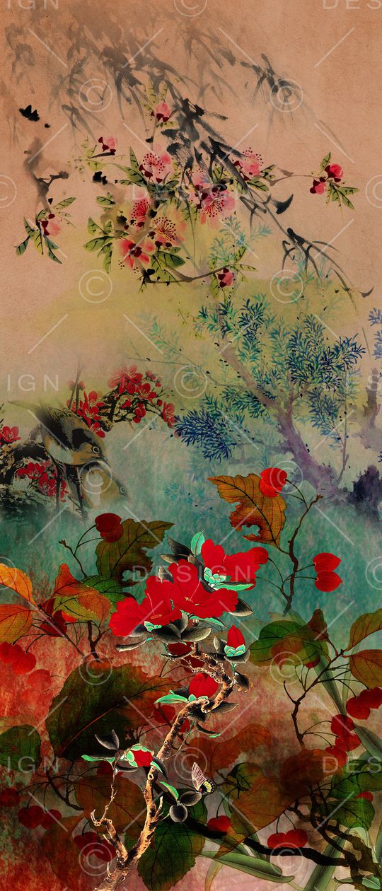 梅花印花华亿平台图片