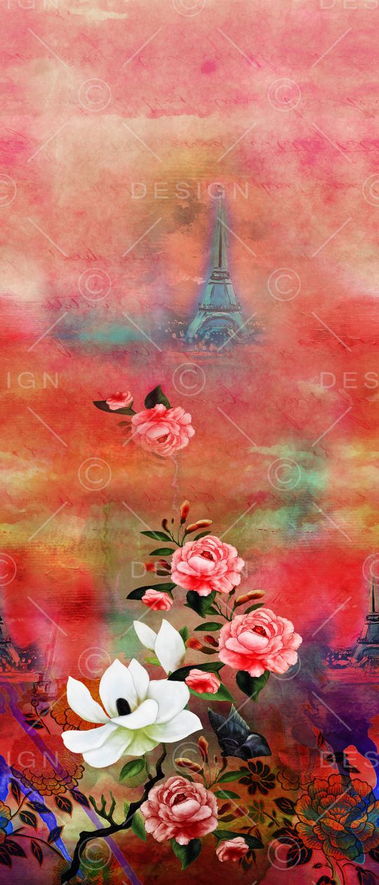 玉兰花印花华亿平台图片