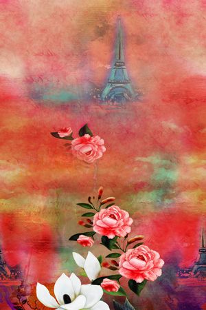 玉兰花印花华亿平台图片