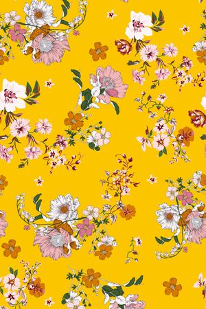 彩底花卉印花华亿平台图片