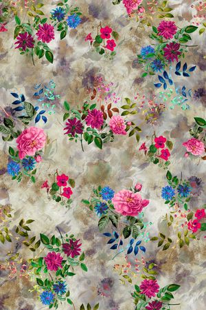 春夏华亿平台印花华亿平台图片