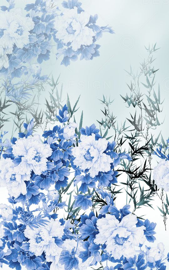 牡丹印花华亿平台图片