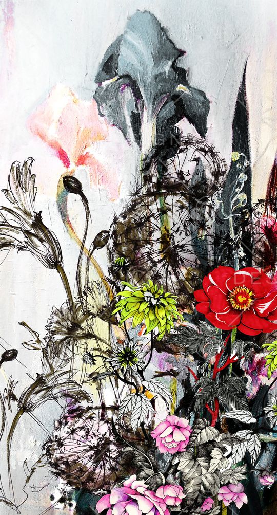 抽象印花华亿平台图片