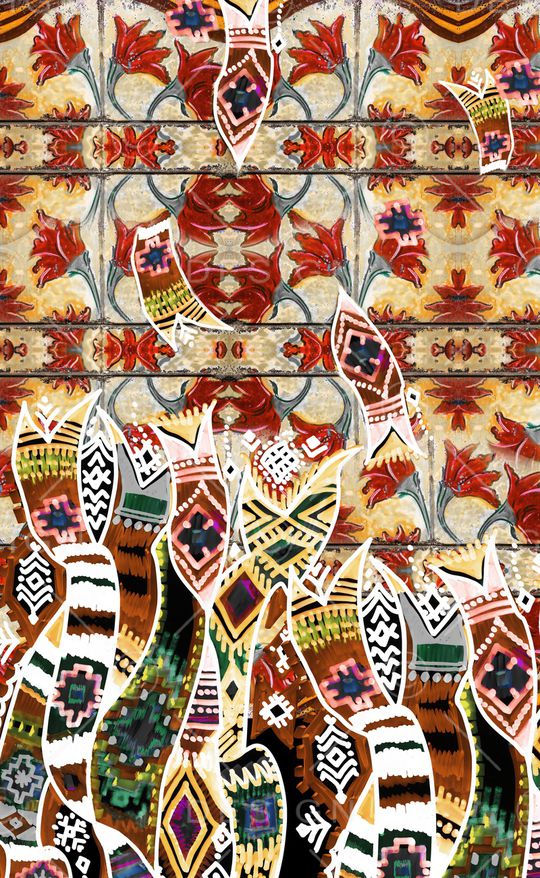 民族风印花华亿平台图片