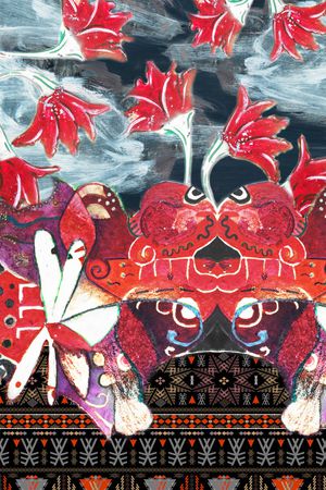 民族风印花华亿平台图片