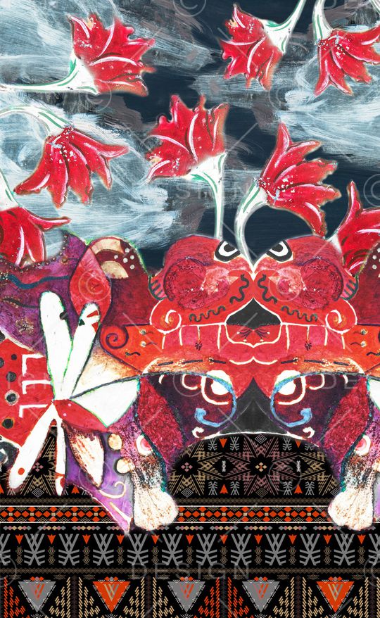 民族风印花华亿平台图片