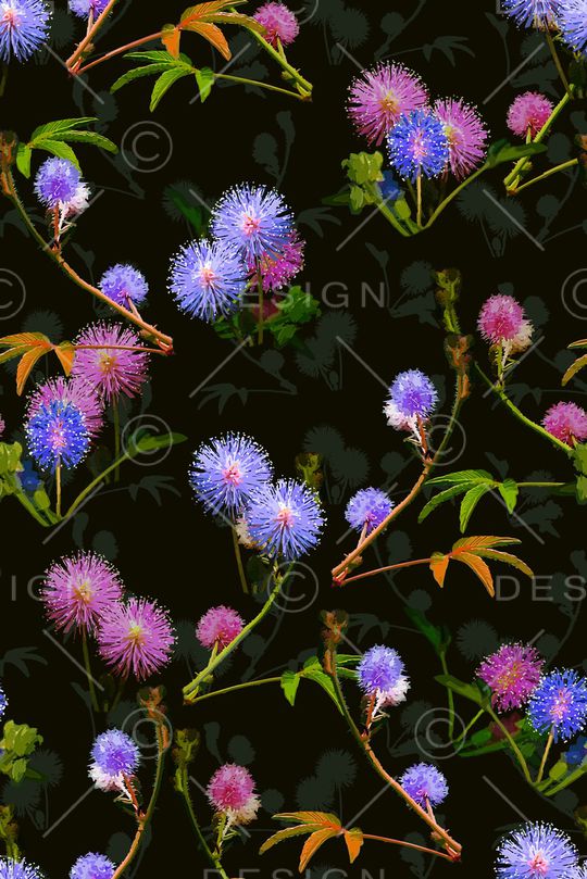 手绘花卉印花华亿平台图片