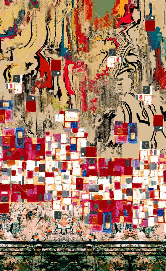 抽象印花华亿平台图片