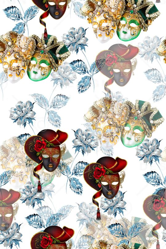 手绘花卉印花华亿平台图片