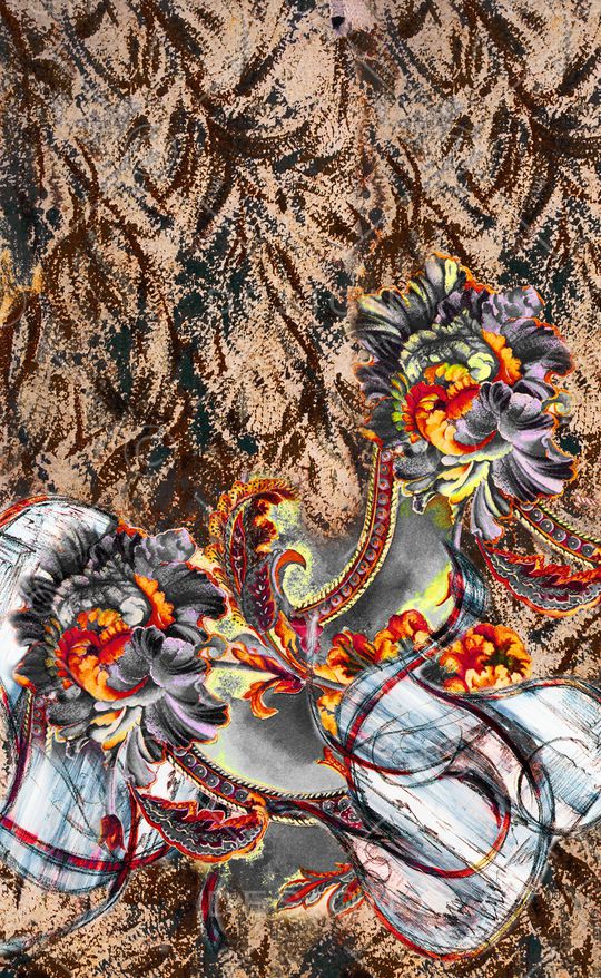 条纹印花华亿平台图片