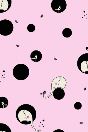 卡通动物印花华亿平台图片