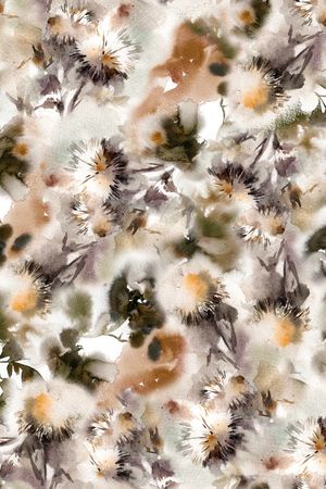 朦胧花卉印花华亿平台图片