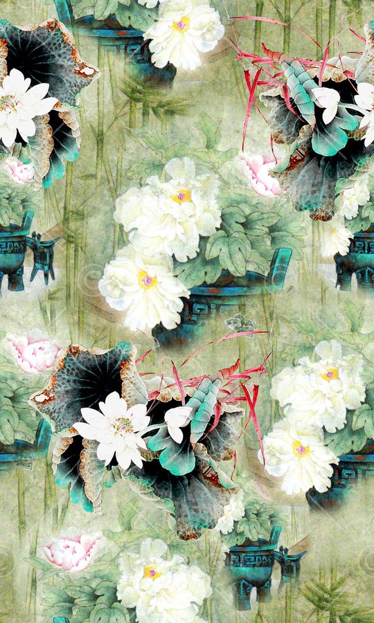 春夏华亿平台印花华亿平台图片