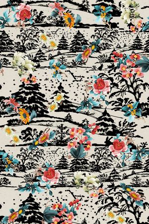 民族风印花华亿平台图片