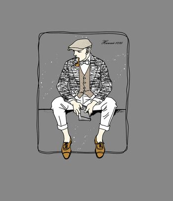 男装印花华亿平台图片