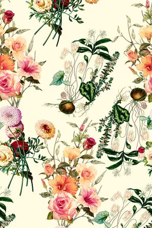 花卉印花华亿平台图片