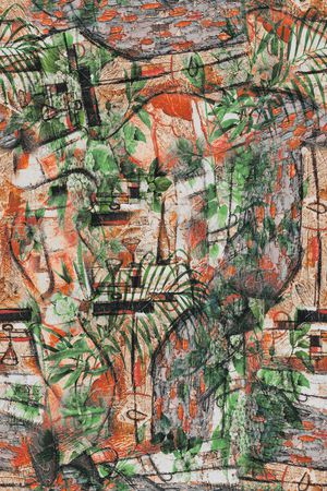 抽象印花华亿平台图片