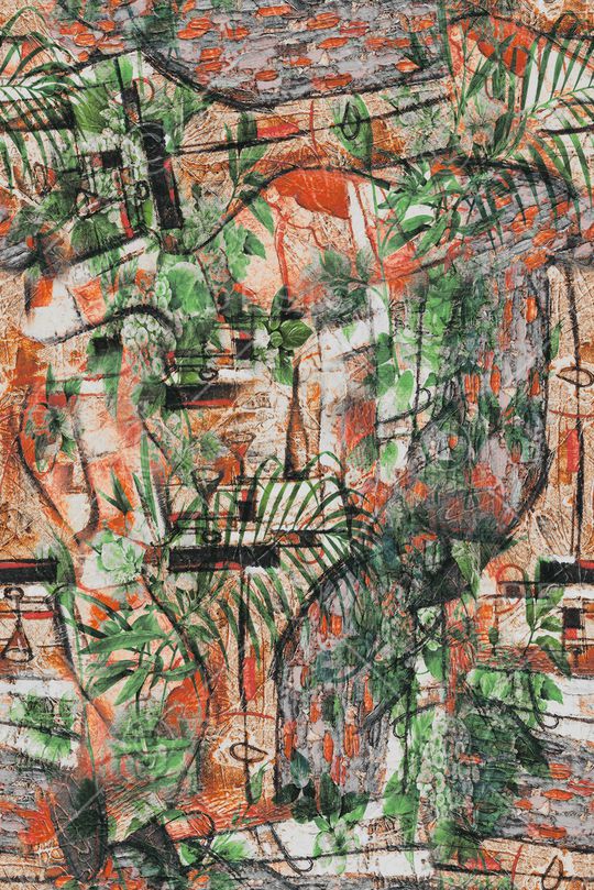 抽象印花华亿平台图片