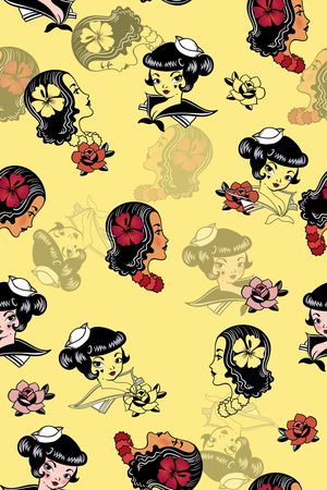 人物印花华亿平台图片