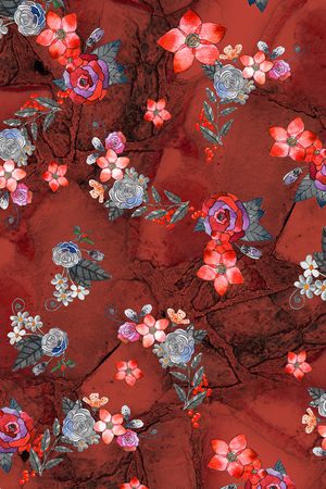 小碎花印花华亿平台图片