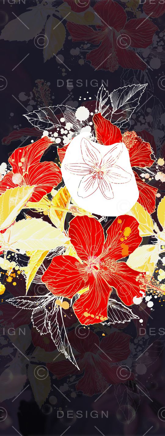 花卉印花华亿平台图片