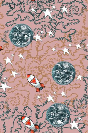 线条印花华亿平台图片