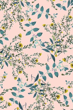 绿植树叶印花华亿平台图片