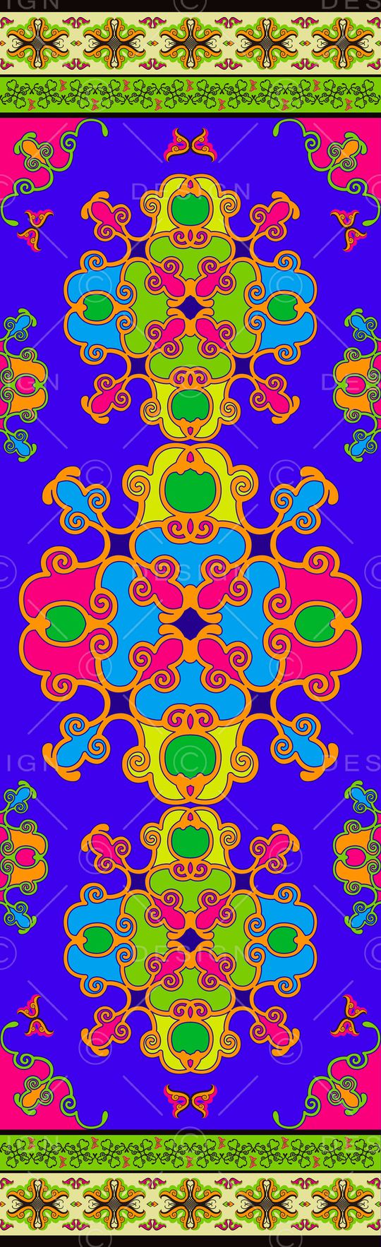 民族花卉印花华亿平台图片