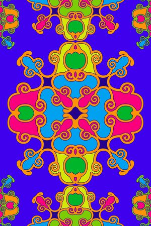 民族花卉印花华亿平台图片