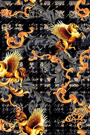 抽象男装印花华亿平台图片