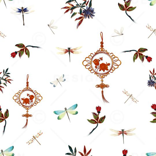 吉祥图案印花华亿平台图片