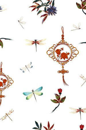 吉祥图案印花华亿平台图片