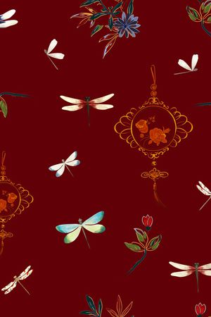 吉祥图案印花华亿平台图片