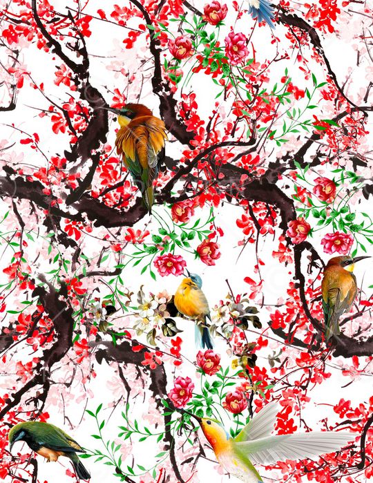 梅花印花华亿平台图片