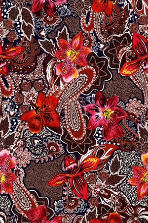 民族风印花华亿平台图片