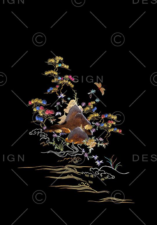 定位花印花华亿平台图片