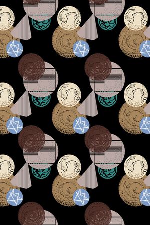 抽象印花华亿平台图片