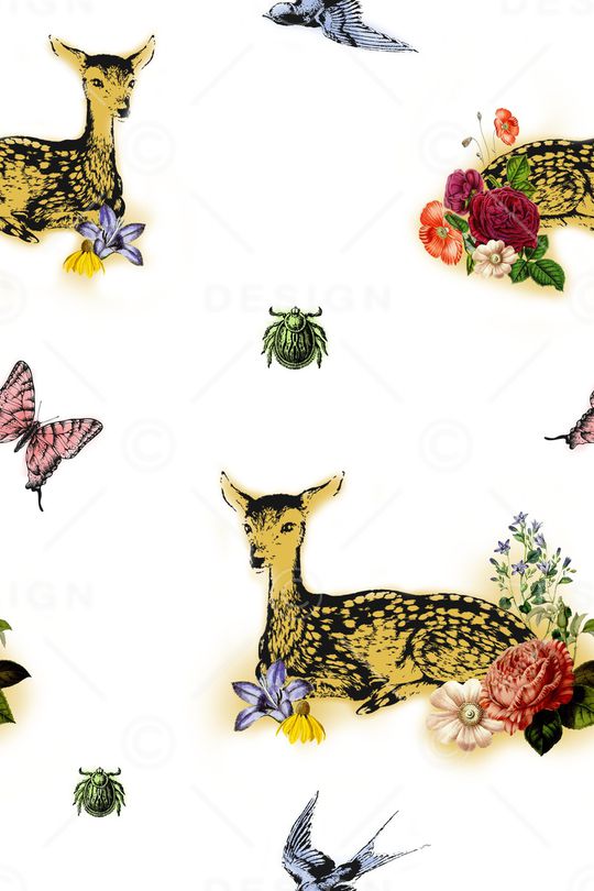 动物花卉印花华亿平台图片