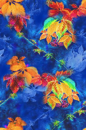 抽象花卉印花华亿平台图片