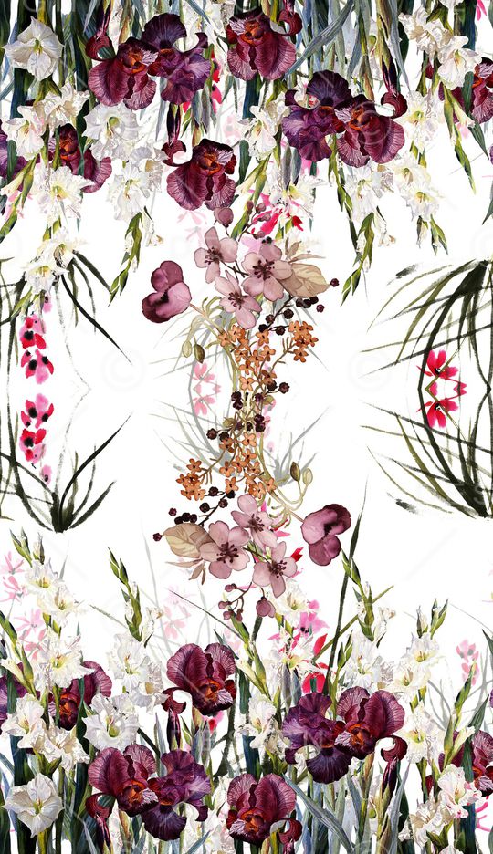 花卉印花华亿平台图片