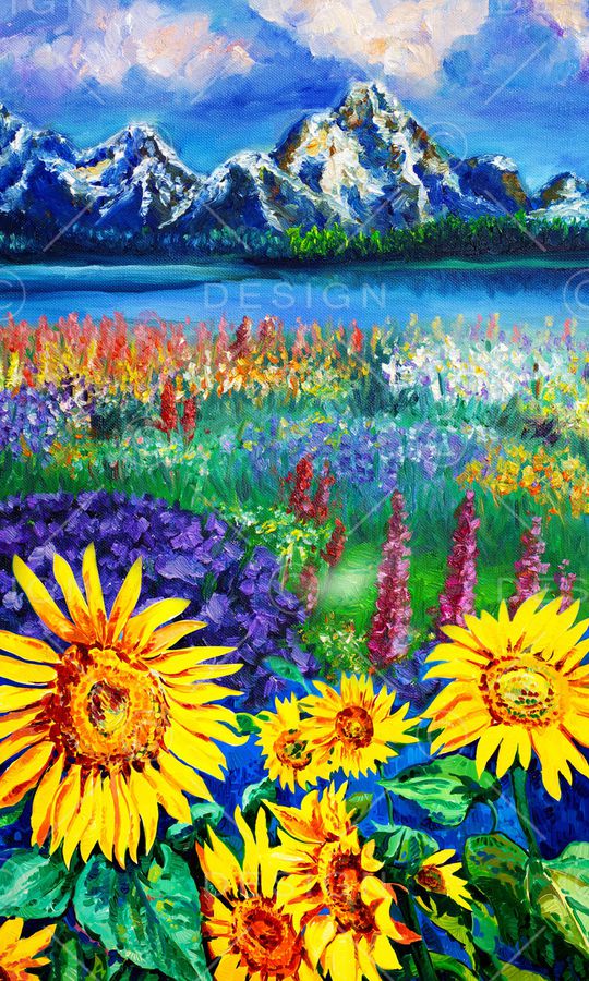 向日葵印花华亿平台图片