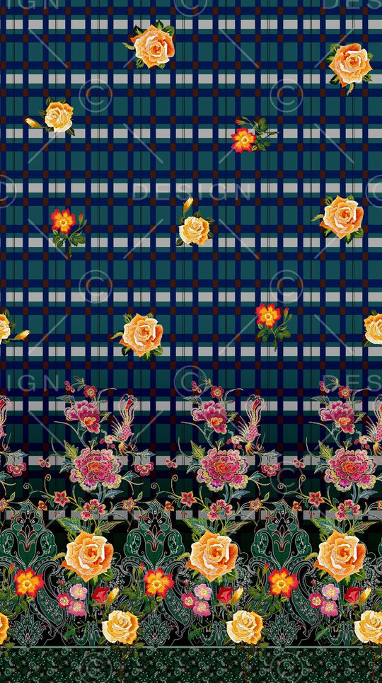 格子印花华亿平台图片