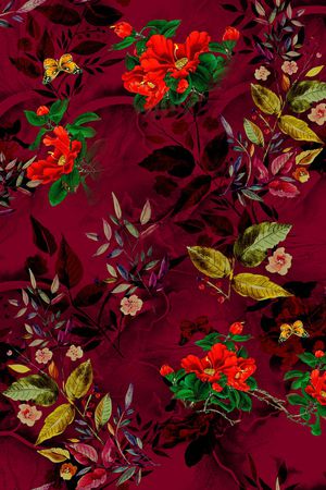 花卉印花华亿平台图片