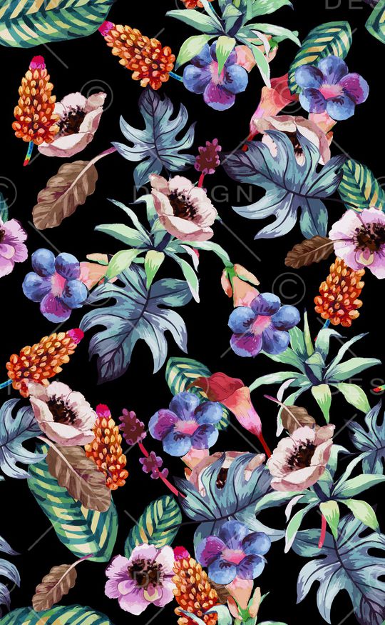 热带华亿平台印花华亿平台图片