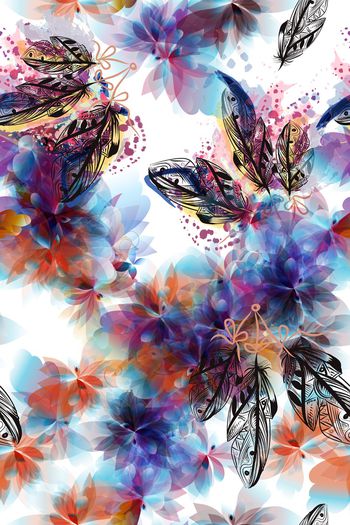 抽象印花华亿平台图片